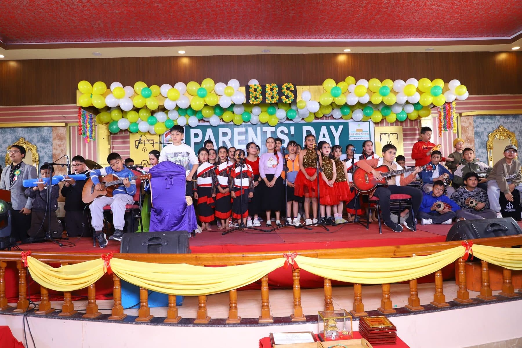 Bal Batika students performing for parents